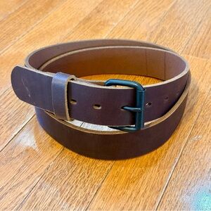 Main Street Forge The Classic Leather Everyday Belt Brown Mens 40 Black USA